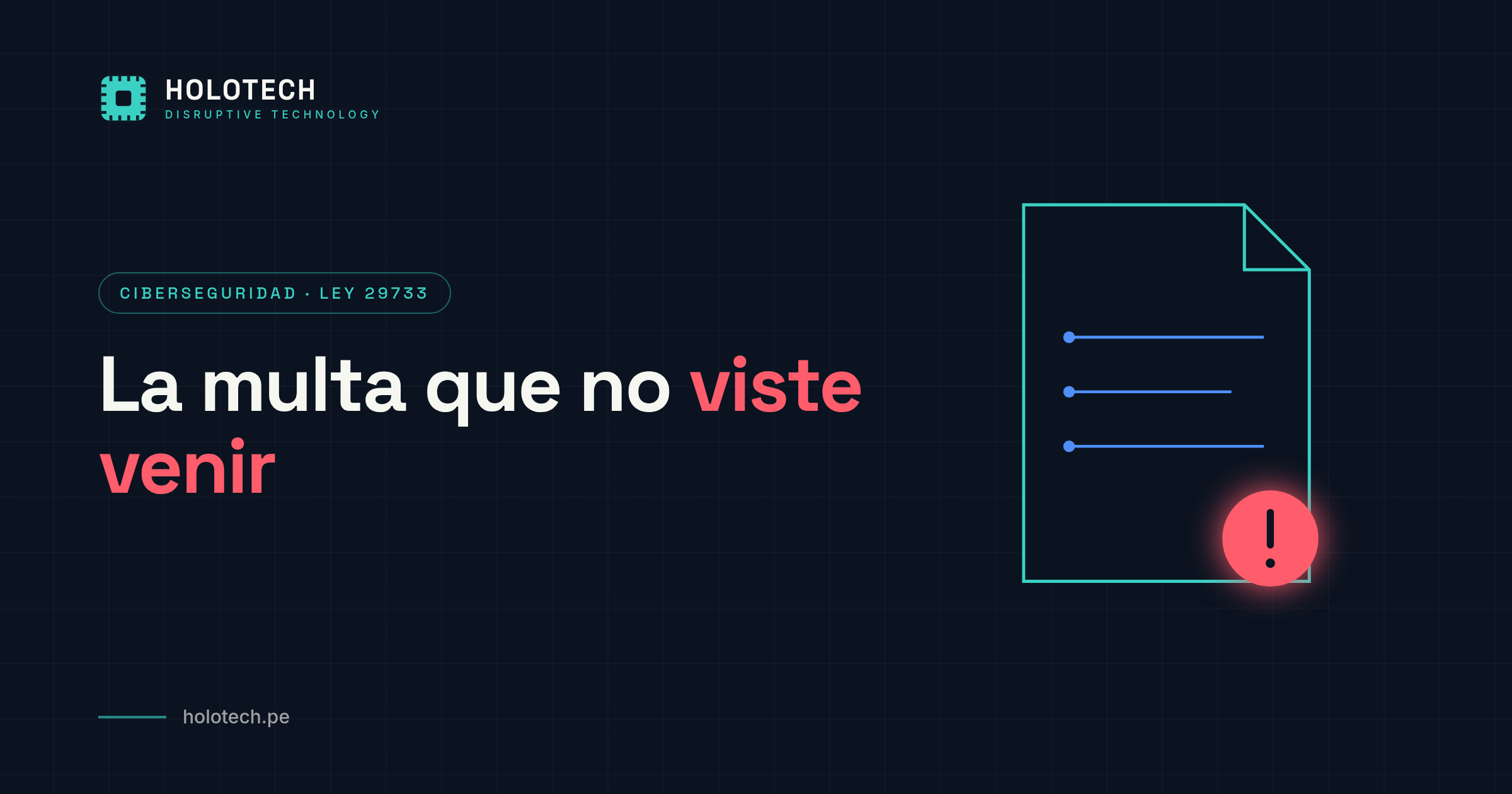 Ley 29733: la multa de hasta S/ 550,000 que tu empresa puede estar a un descuido de recibir